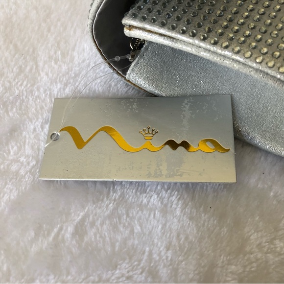 Nina Crystal Minaudiere Flap Long Clutch & Crossbody, NWT - Picture 8 of 12